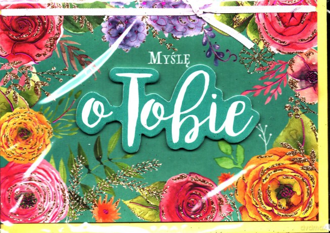 Karnet Myslę o Tobie