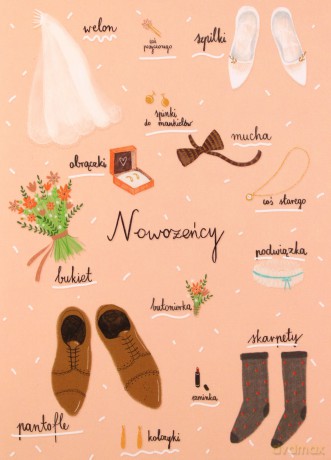 Karnet Ślub Nowożeńcy