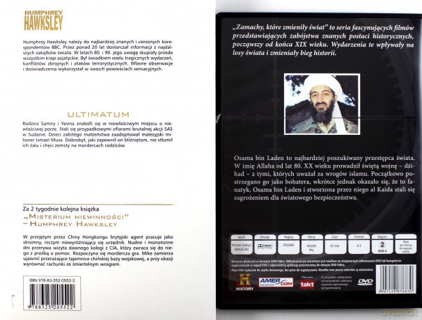 Kolekcja Sensacji 09: Ultimatum - Humphrey Hawksley + Zamachy, które zmieniły Świat - Osama Bin Laden [książka]+[DVD]
