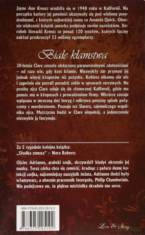 Thriller Romantyczny 01: Białe kłamstwa - Jayne Ann Krentz [książka]