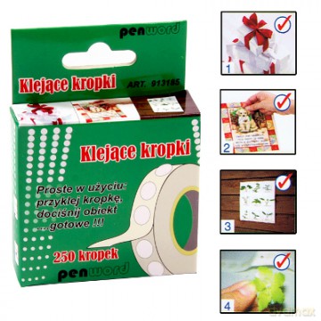Klejące kropki 10 mm