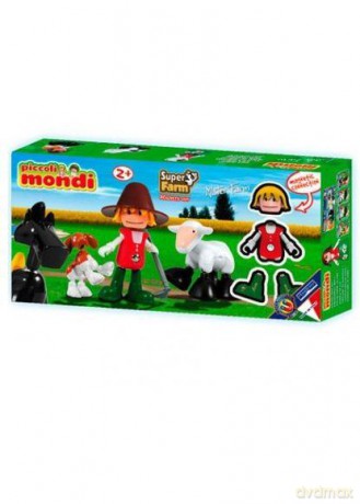 Klocki konstrukcyjne super świat - Farmer [KLOCKI]