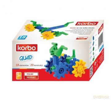 Klocki plastikowe Korbo 18 elementów - Quad [KLOCKI]