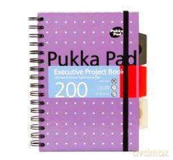 Kołobrulion A5/200 kartek w kratkę Executive Project Book Metallic różowy