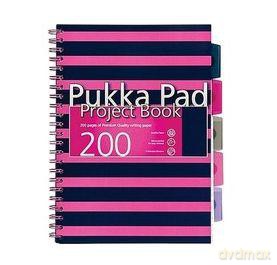 Kołozeszyt Pukka Pad Project Book Navy A5 200 stron kratka