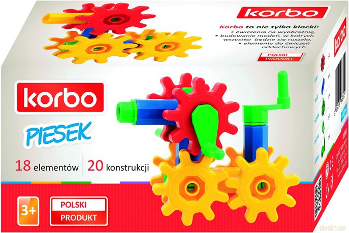 Korbo 18 elementów - Piesek [KLOCKI]