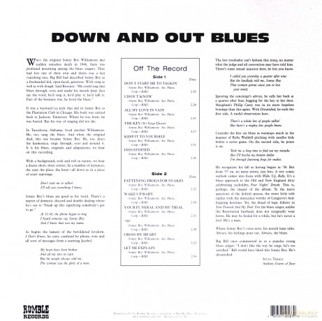Sonny Boy Williamson: Down And Out Blues [Winyl]
