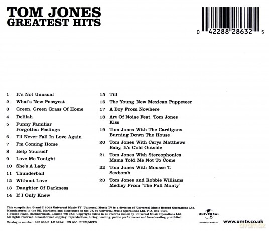 Tom Jones: Greatest Hits [CD]