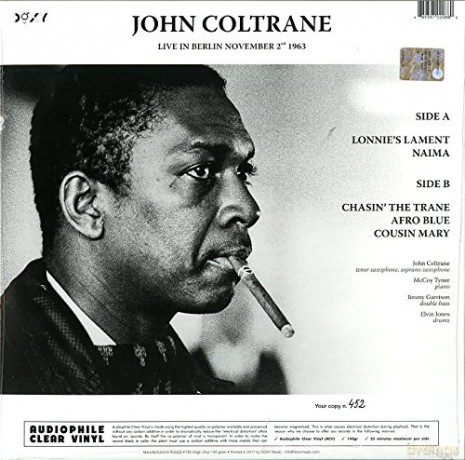 John Coltrane: Live Berlin November 2nd 1963 ACV [Winyl]