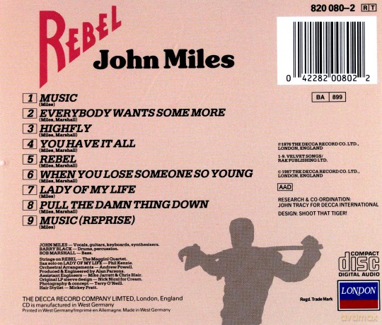 John Miles: Rebel [CD]