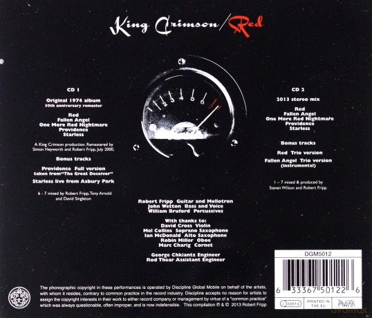 King Crimson: Red [2CD]