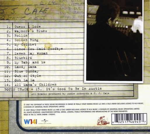 Jj Cale: Rewind [CD]