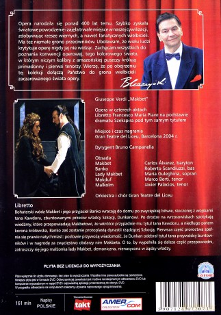 Bogusław Kaczyński Przedstawia: Opery 12: Makbet [DVD]