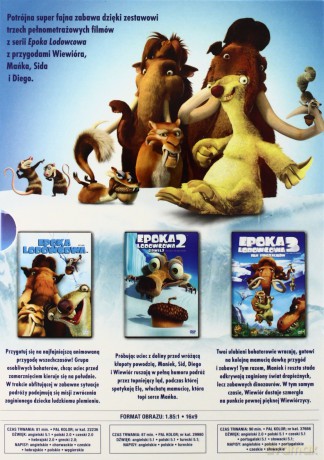 Epoka lodowcowa Trylogia [BOX] [3DVD]