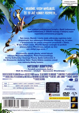 Epoka lodowcowa 3: Era dinozaurów [2DVD]