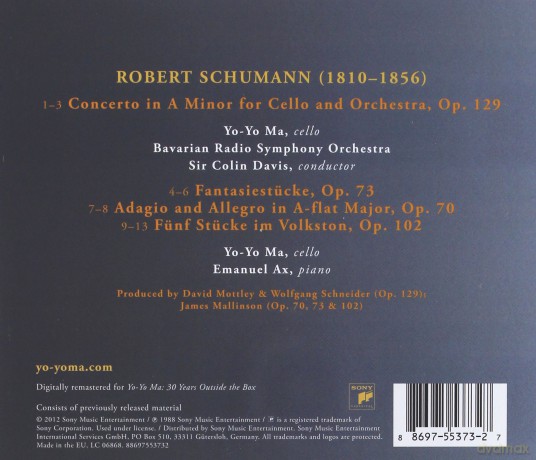 Yo-Yo Ma: Schumann/Cello Concerto [CD]