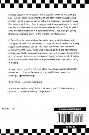 Horace Panter: Skad For Life. A Personal Journey With The Specials [KSIĄŻKA]
