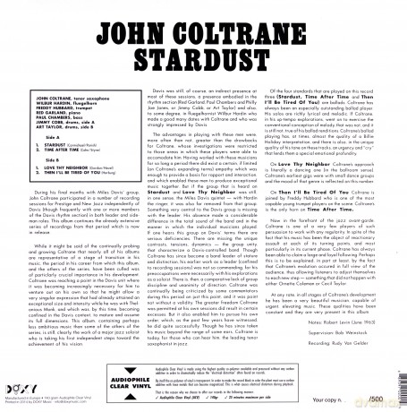 John Coltrane: Stardust [Winyl]