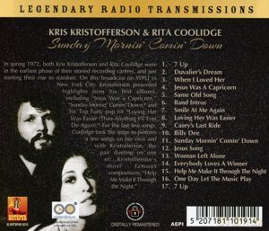 Kris Kristofferson & Rita Coolidge: Sunday Mornin Comin Down [CD]