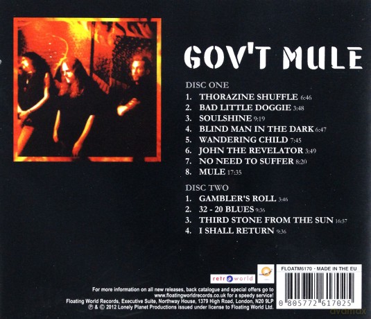 Gov't Mule: The Best Of The Capricorn Years [2CD]