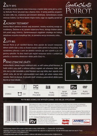 Poirot 21: Żółty irys / Zaginiony testament [DVD]
