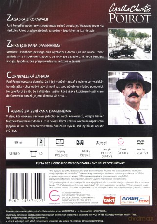 Poirot 08: Zagadka z Kornwalii / Zniknięcie pana Davenheima [DVD]