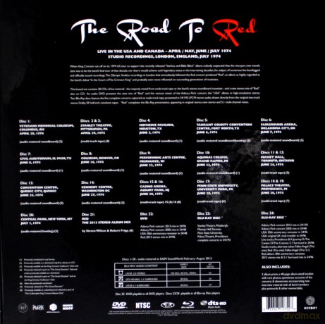 King Crimson: The Road To Red (40Th Anniversary Edition) [10CD]