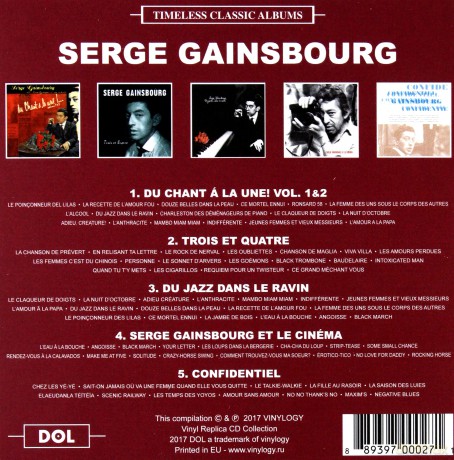 Serge Gainsbourg: Timeless Classic Albums [5CD]