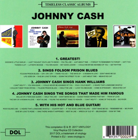 Johnny Cash: Timeless Classic Albums [5CD]