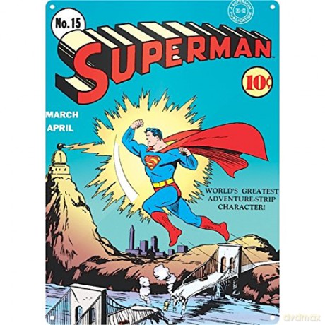 Superman: Zap A3 Metal Wall Sign