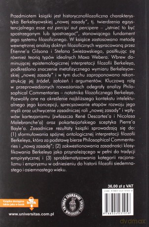 Istnienie i umysł. Studium podstaw filozofii George'a Berkeleya - Piotr K. Szałek [KSIĄŻKA]