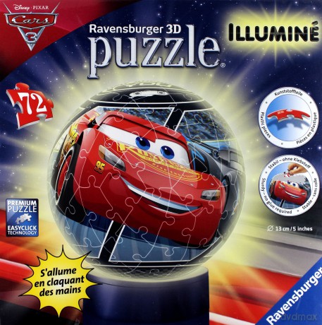 RAVENSBURGER 72 el. Kuliste Auta 3 [PUZZLE]