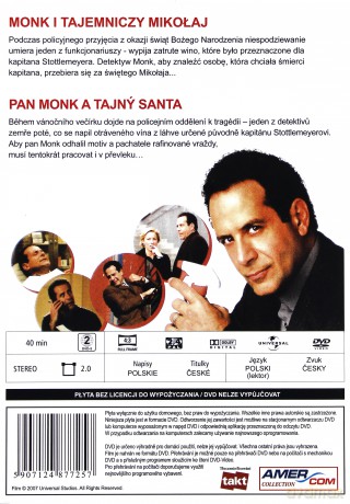 Monk 52: Monk i tajemniczy Mikołaj (0) [DVD]