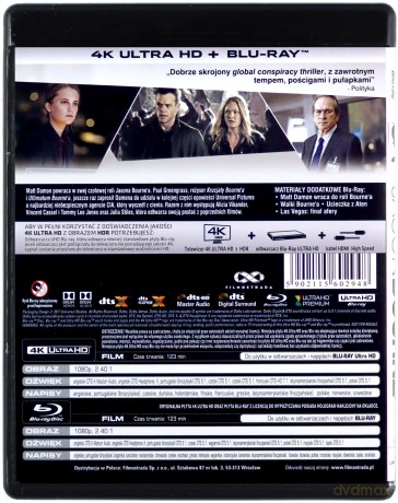 Jason Bourne [Blu-Ray 4K]+[Blu-Ray]