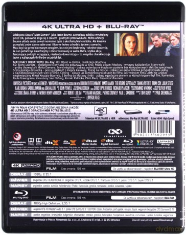 Krucjata Bourne'a [Blu-Ray 4K]+[Blu-Ray]
