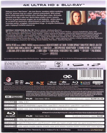 Krucjata Bourne'a [Blu-Ray 4K]+[Blu-Ray]