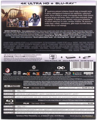 Warcraft: Początek [Blu-Ray 4K]+[Blu-Ray]