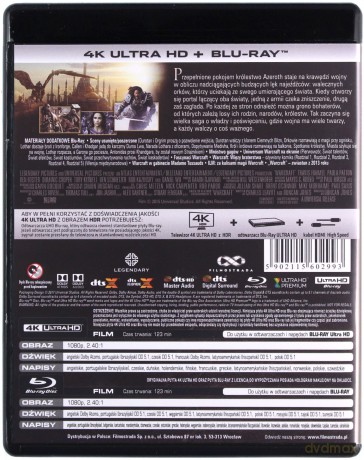 Warcraft: Początek [Blu-Ray 4K]+[Blu-Ray]