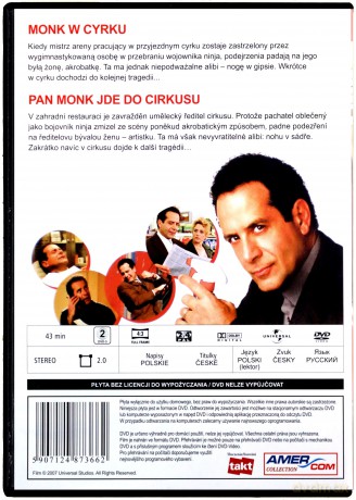 Monk 15: Monk w cyrku (0) [DVD]