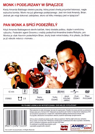 Monk 18: Monk i Podejrzany w Śpiączce [DVD]