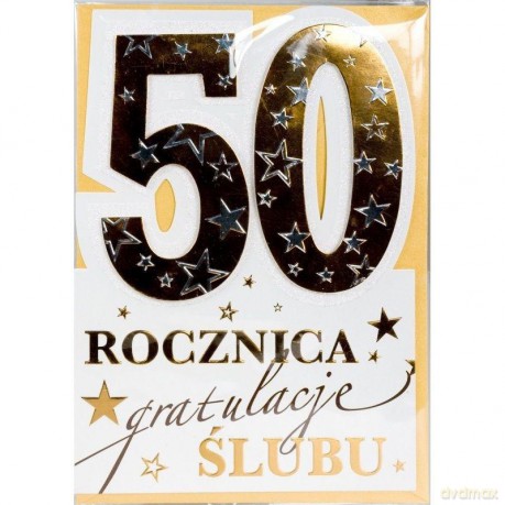 Karnet 50 rocznica ślubu