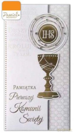 Karnet DL Passion Moments PM-033 Pamiątka Pierwszej Komunii Świętej