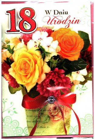 Karnet W dniu 18 urodzin