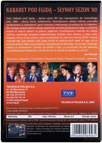Kabaret pod Egidą - Słynny sezon '80 [DVD]