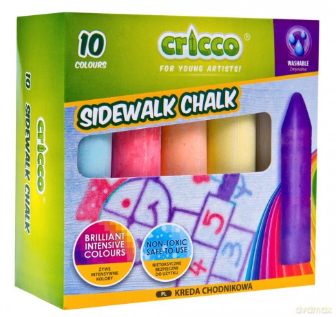 Kreda chodnikowa 10 kolorów