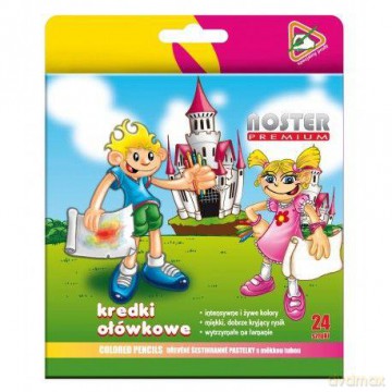 Kredki 24 kolory Premium