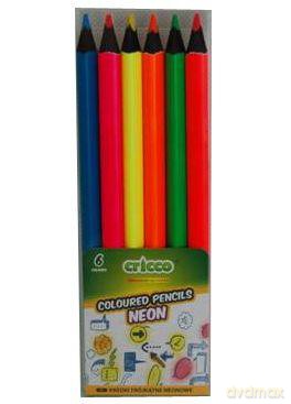 Kredki 6 kolorów CRICCO trójkątne jumbo neon
