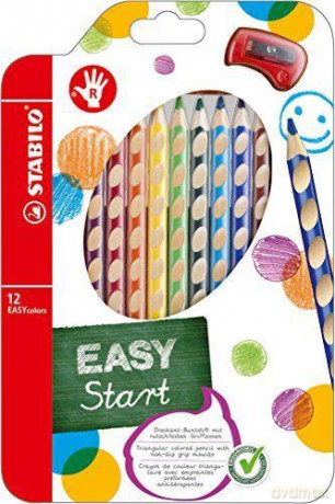 Kredki Easycolors 12 kolorów z temperówką