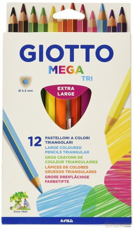 Kredki Mega Tri 12 kolorów