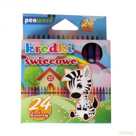 Kredki świecowe 24 kolory
